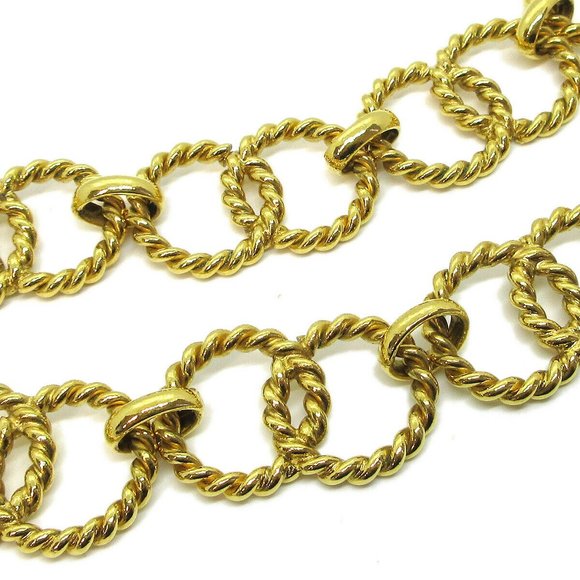 CHANEL CC Logos Charm Gold Chain Belt Accessories - Picture 3 of 5